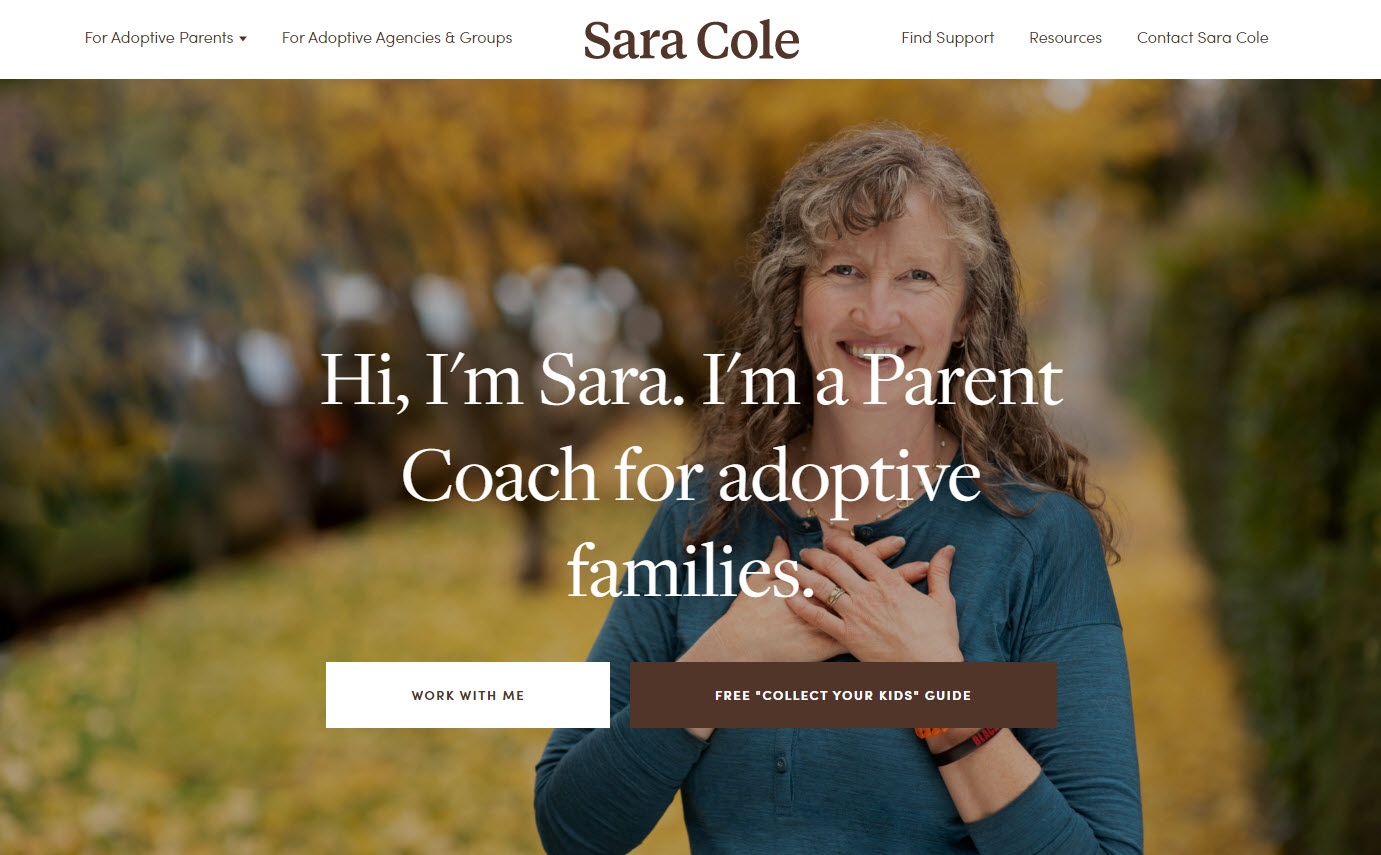 Adoptive parent coach Sara Cole