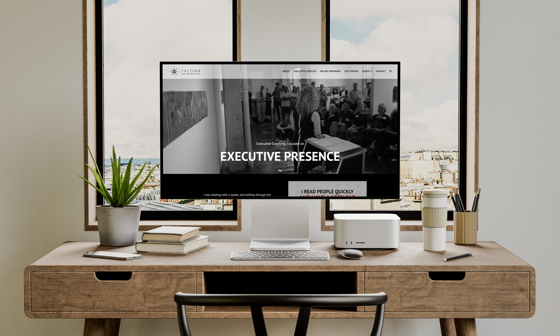 Executive coach website design